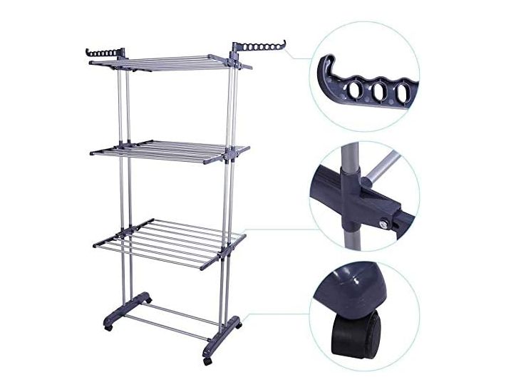 Upright clothes drying rack online