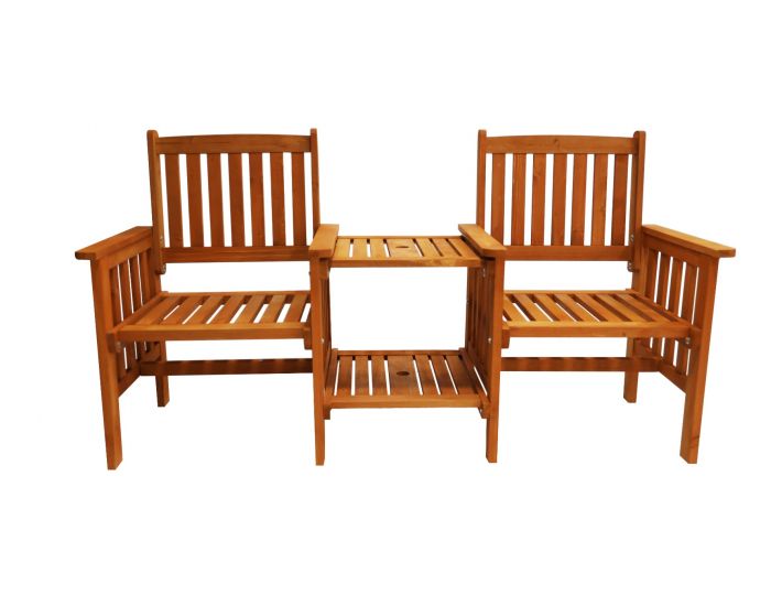 Wooden duo love seat 2025