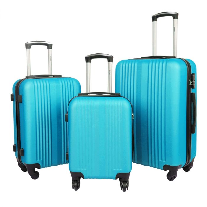 Striped carry on luggage hot sale