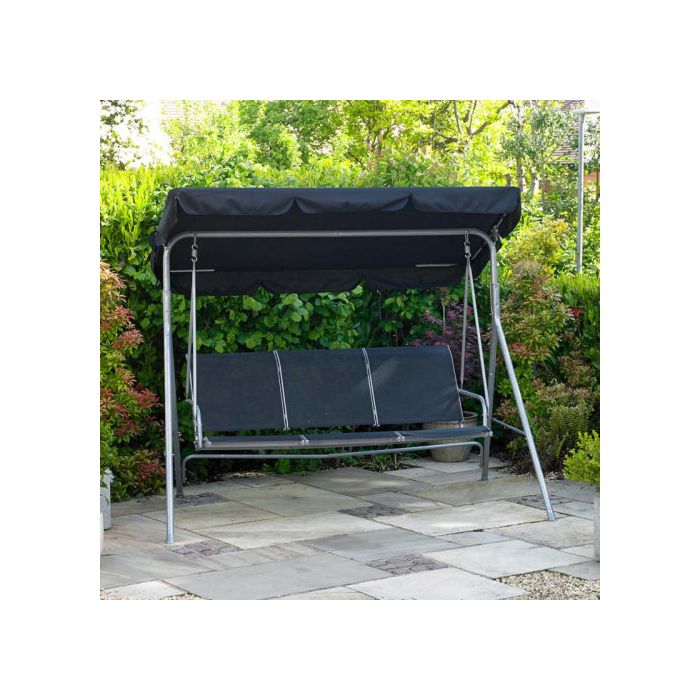 3 Seater Swinging Hammock Bench with Canopy
