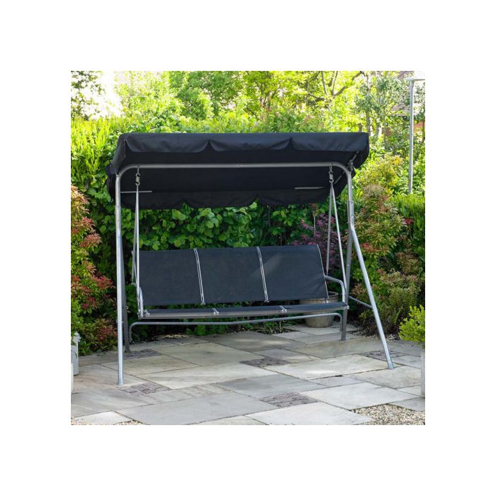 3 Seater Swinging Hammock Bench with Canopy