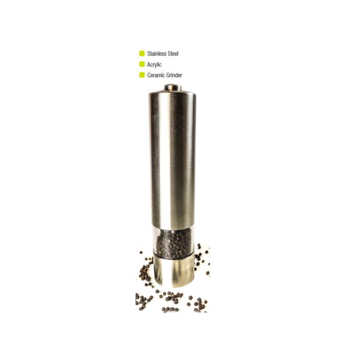 stainless electric pepper mill