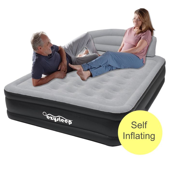 Deluxe Self inflating Air bed with headrest