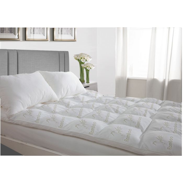 luxury soft and thick bamboo mattress topper