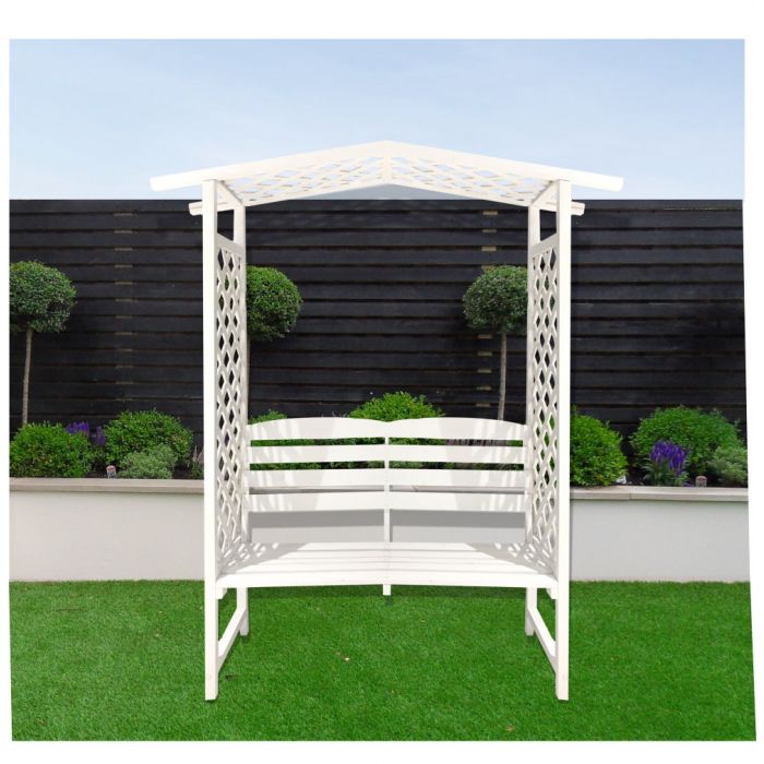 Wooden bench with arch 2025