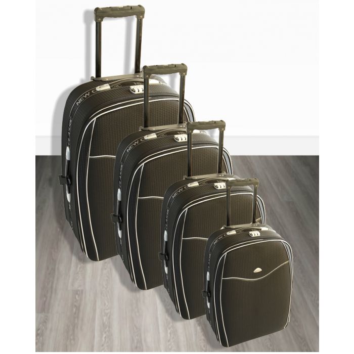 4 piece 4 wheel luggage set - 3 colours
