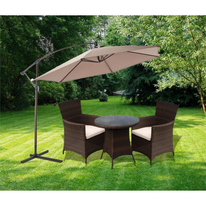 LARGE CONTEMPORARY 3 METRE BANANA PARASOL