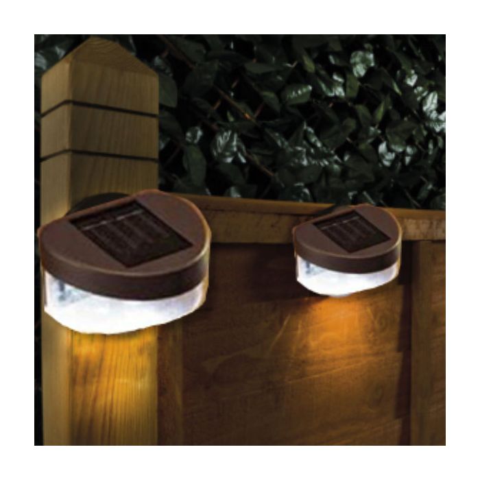 4 SOLAR FENCE LIGHTS - FREE DELIVERY