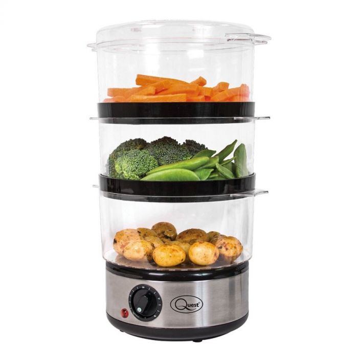 3 layer compact Vegetable and rice  steamer from quest