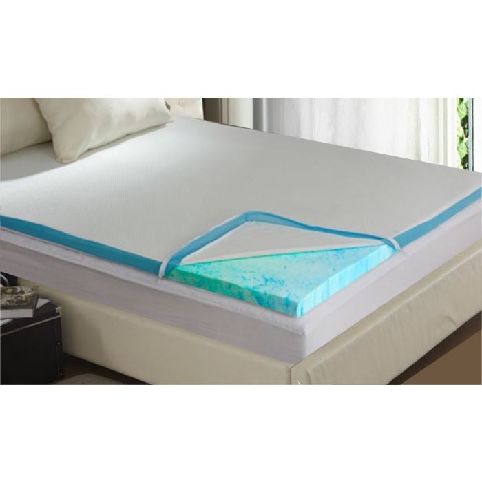 1 inch gel infused memory foam mattress topper - 4 sizes available