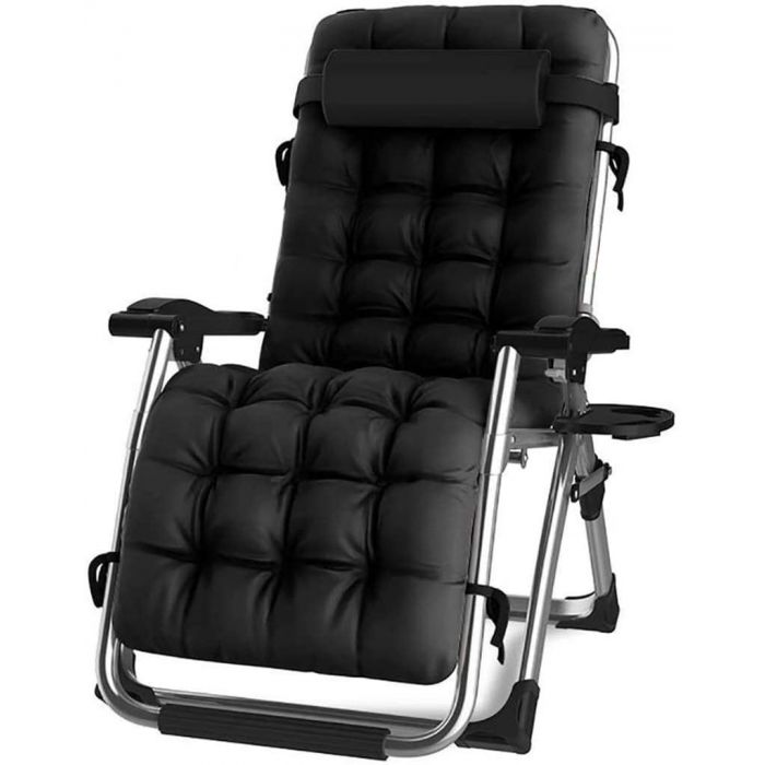 Extra Wide Garden Zero Gravity Chair with padded seat