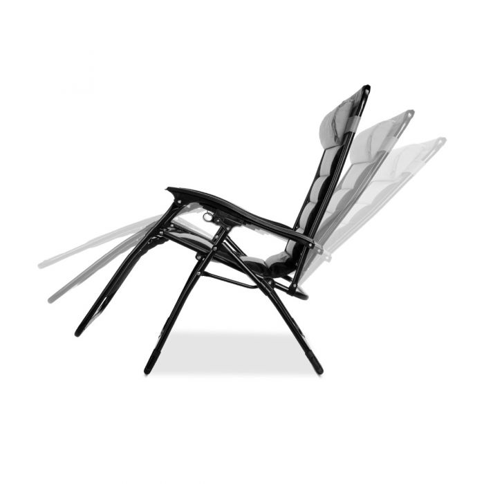 Extra Wide Garden Zero Gravity Chair with padded seat