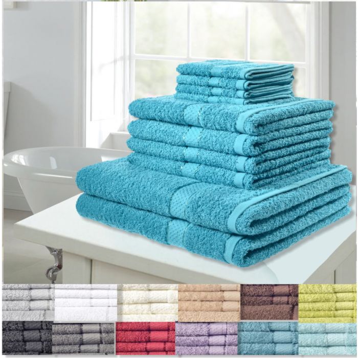 Hotel Grade 10 Piece Egyptian Cotton Towel Bale - 13 colours!