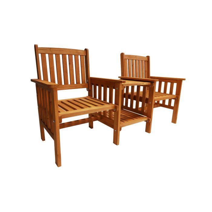 Garden love seats wooden on sale