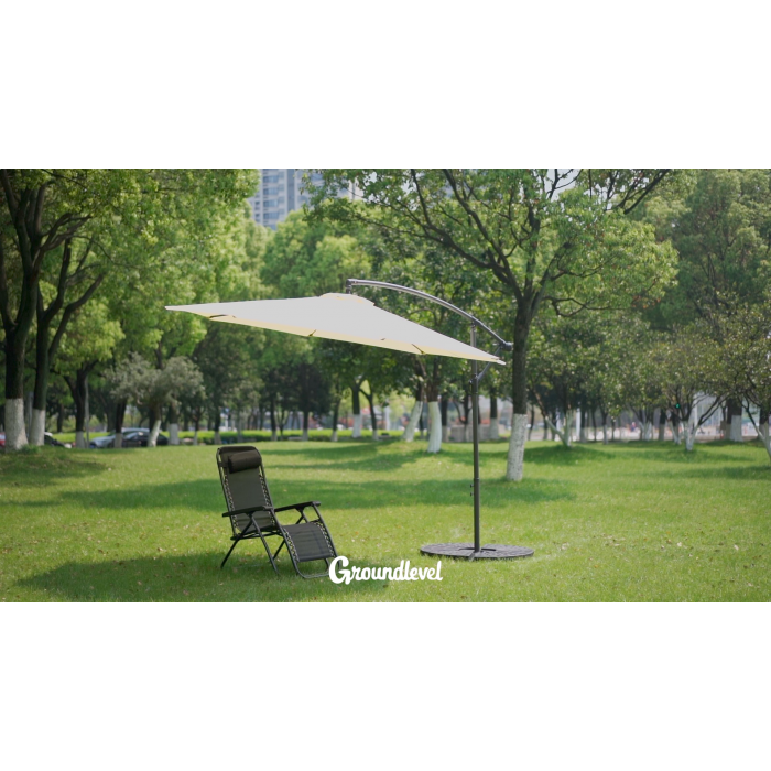 Garden LED Bluetooth banana parasol FB