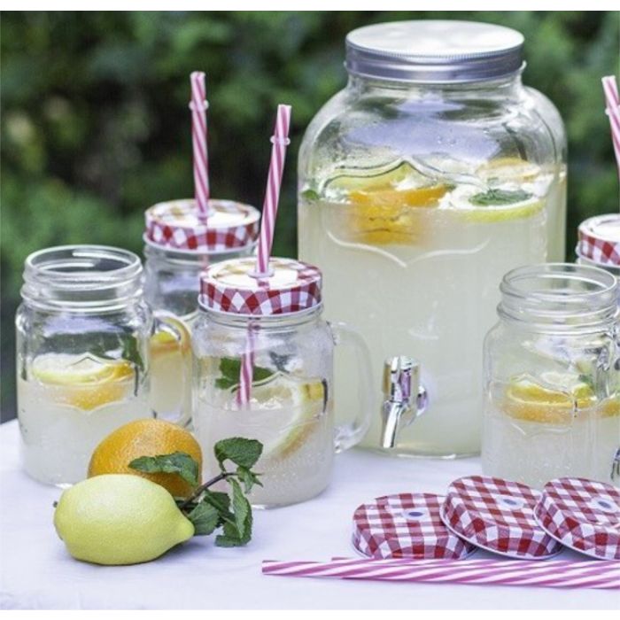 Set of Retro Mason Jar Glasses