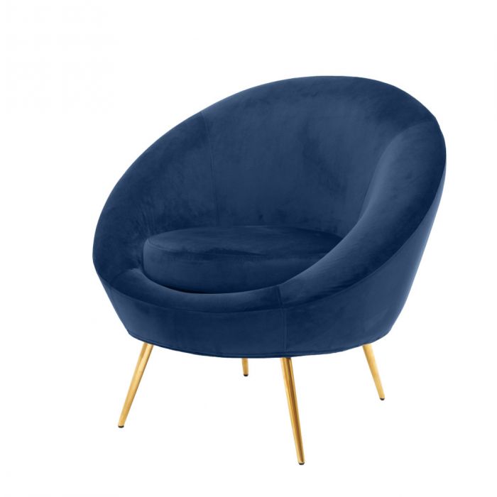 velvet circle tub chair