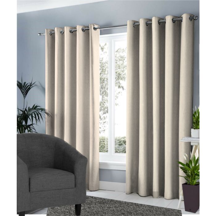 RING TOP READY MADE THERMAL BLACKOUT CURTAINS - 66 X 72 - 9 COLOURS