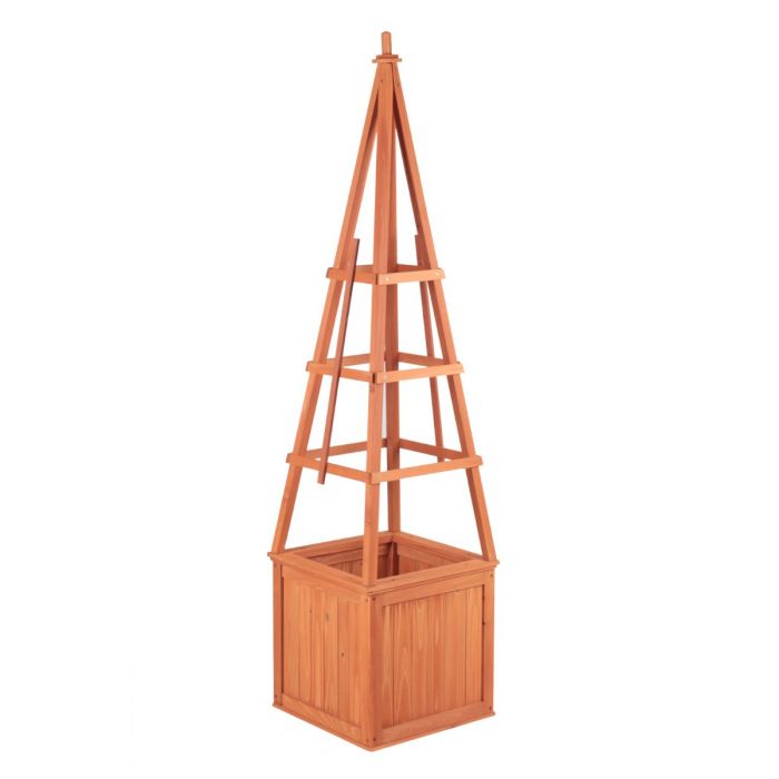 Garden Obelisk Wooden Climber Planter