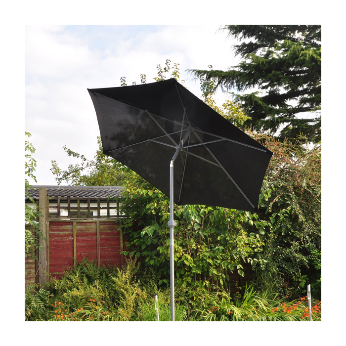 ADJUSTABLE LARGE 2.7 METRE CRANK PARASOL WITH FLAPS
