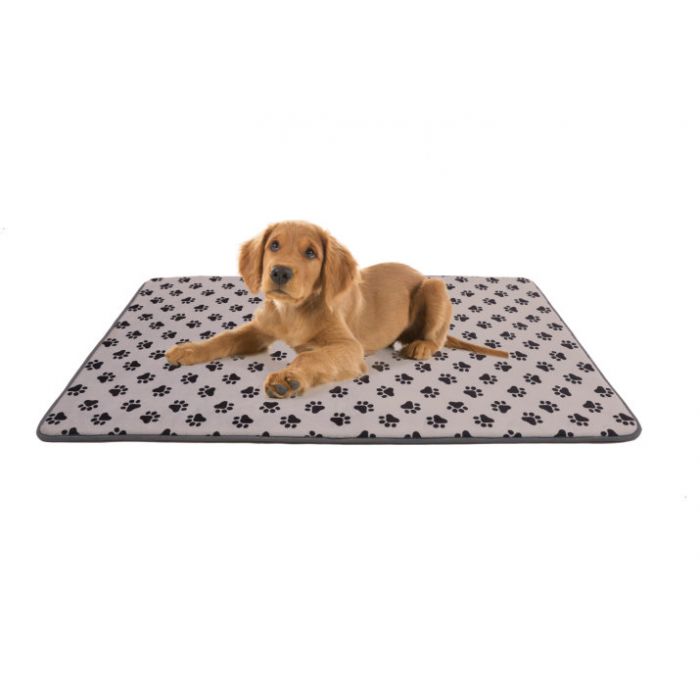 Memory Foam Paw Print Pet Mat