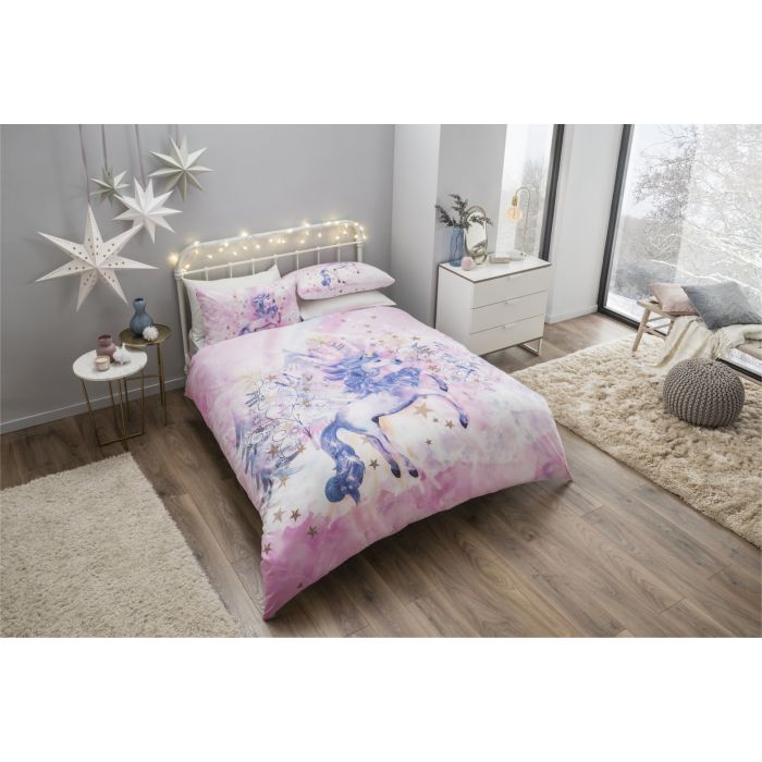 Unicorn christmas duvet cover clearance