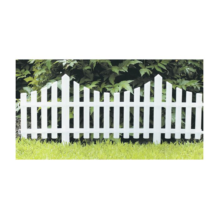 traditional white picket fence - approx 2.4 mtrs