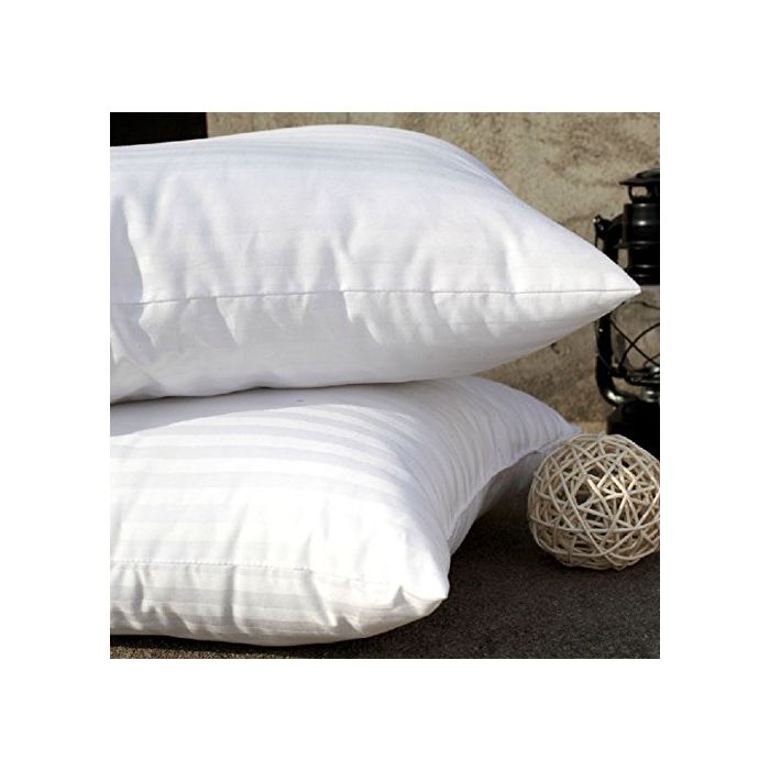 Luxury extra plump satin bounce pillows twin pack