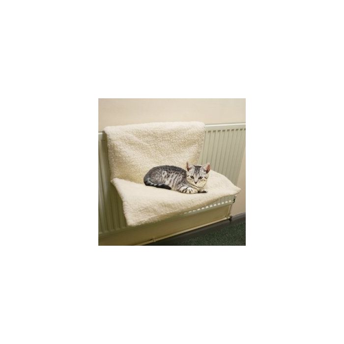 faux sheepskin pet radiator bed