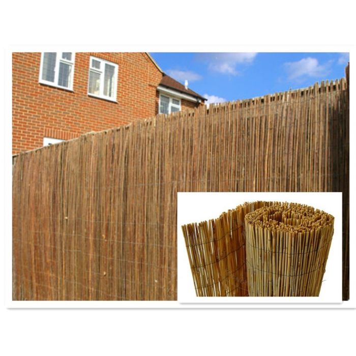 natural peeled reed fencing / screening - 2 sizes 
