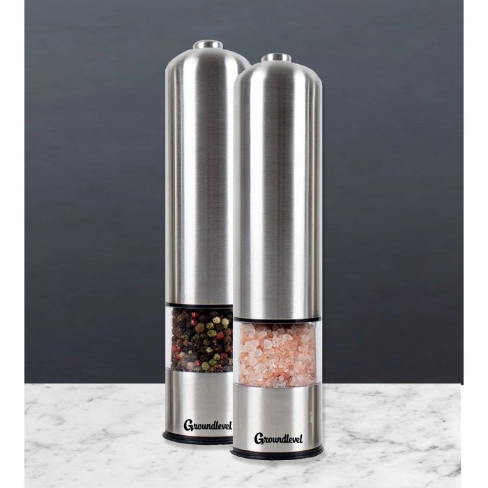 Electronic salt and store pepper mills