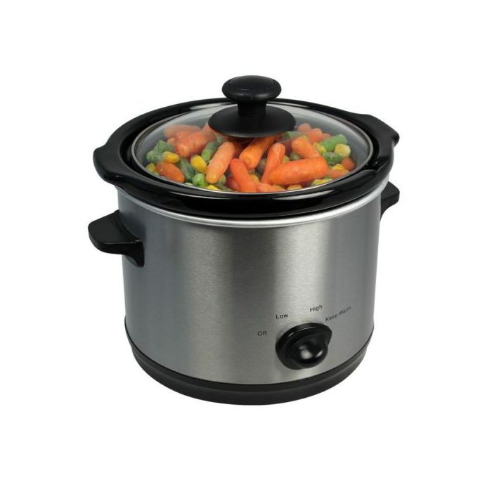 1.5 L slow cooker in stainless steel