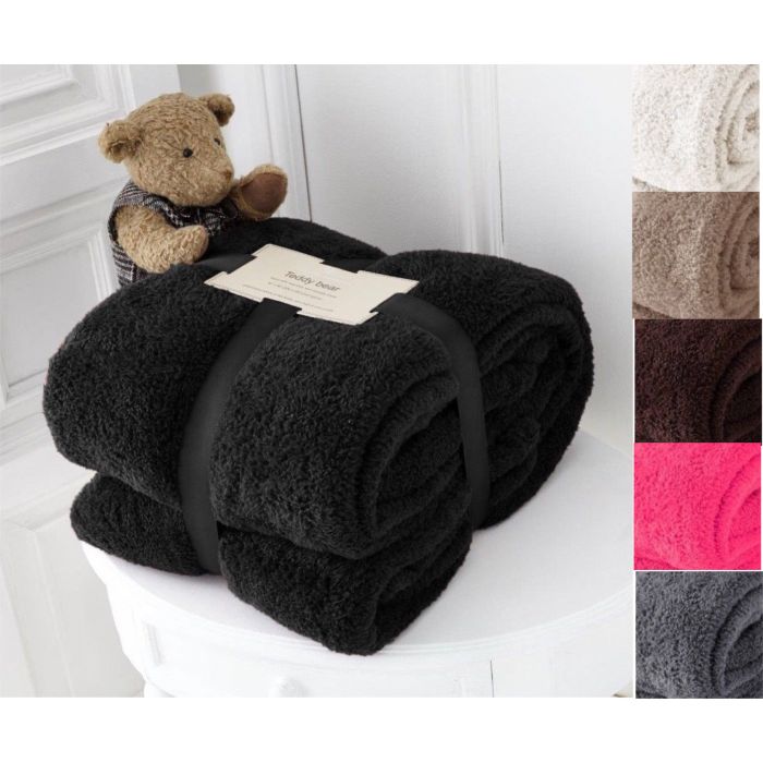 Luxury Teddy Bear Sherpa Fleece throw