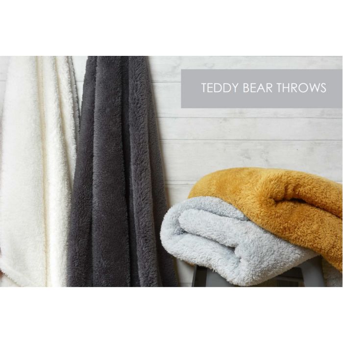 supersoft teddy fleece throws