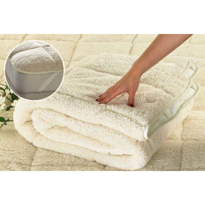 teddy fleece soft touch all season mattress topper - 4 sizes 