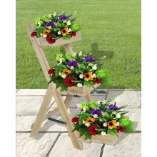 3 Tier wooden garden planter