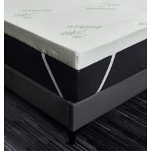 Soft bamboo bounce back foam mattress topper