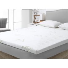 Soft bamboo memory foam mattress topper