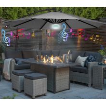 Garden LED Bluetooth banana parasol FB