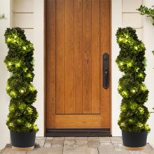 Set of 2 3ft Spiral LED Trees