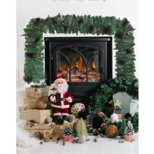 Festive Christmas Garland - with Pre-Lit Option