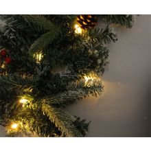 Pre Lit Christmas Garland 2.7m