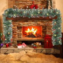 Pre Lit Christmas Garland 2.7m