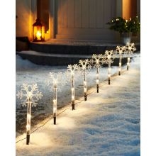 Set of Garden LED Snowflake Lights