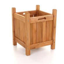 Pair of wooden planters
