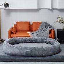 Teddy Fleece Human Pet Bed