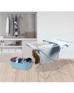 Freestanding heated clothes airer